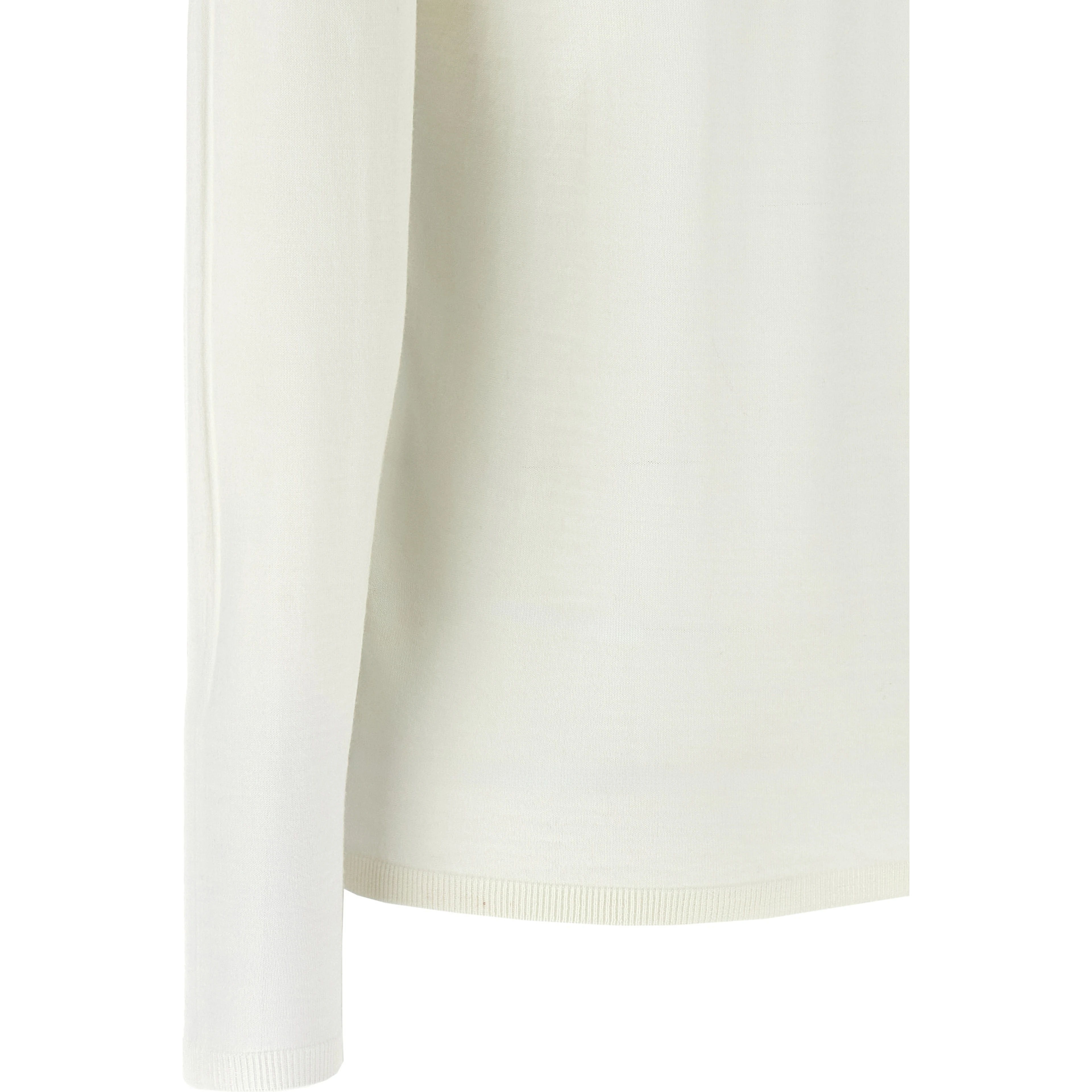 White Virgin Wool Cardigan