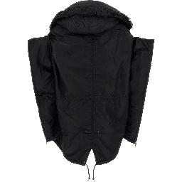 Black Nylon Full-Length Jacket