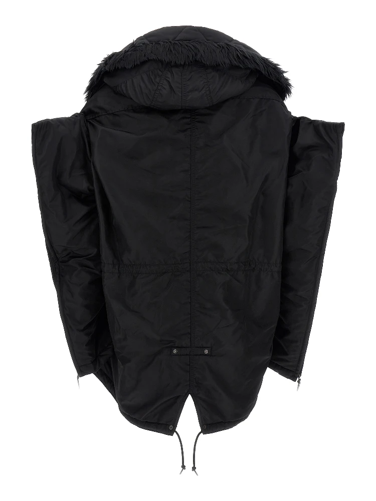Black Nylon Full-Length Jacket alternative