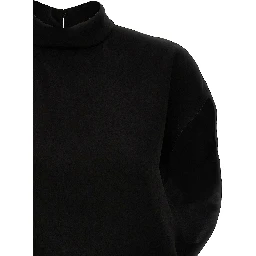 Black Triacetate Short Dress