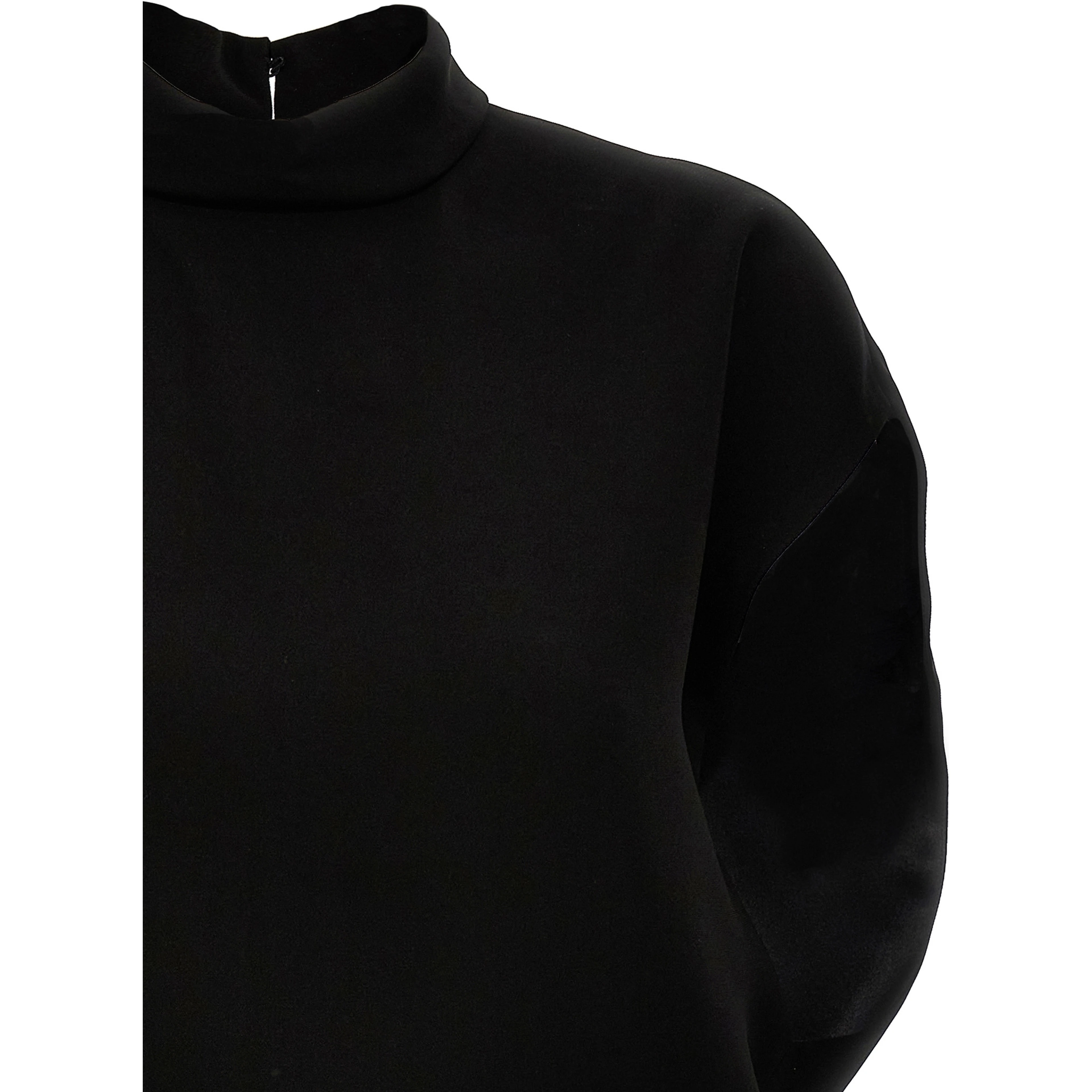 Black Triacetate Short Dress