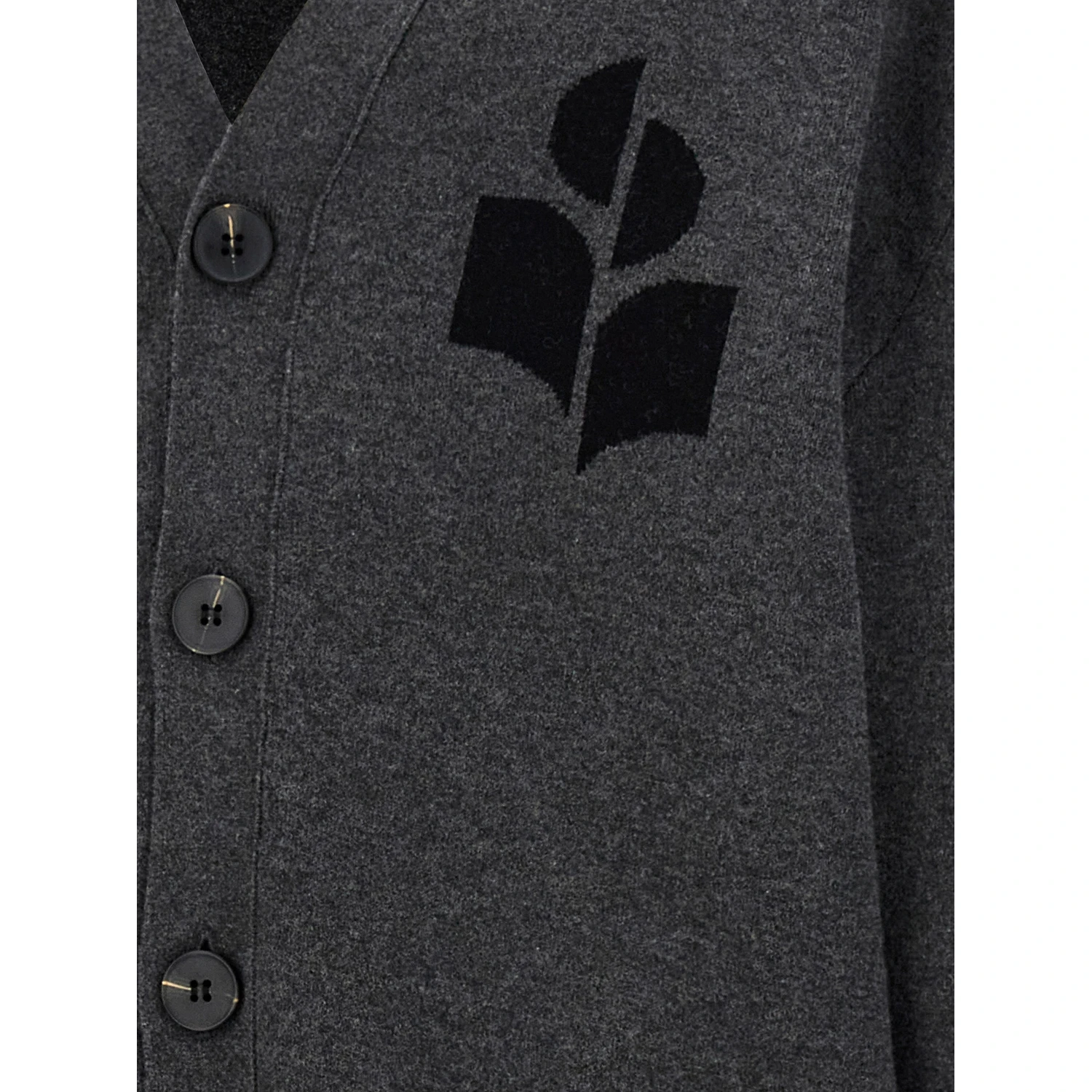 Gray Cotton Cardigan