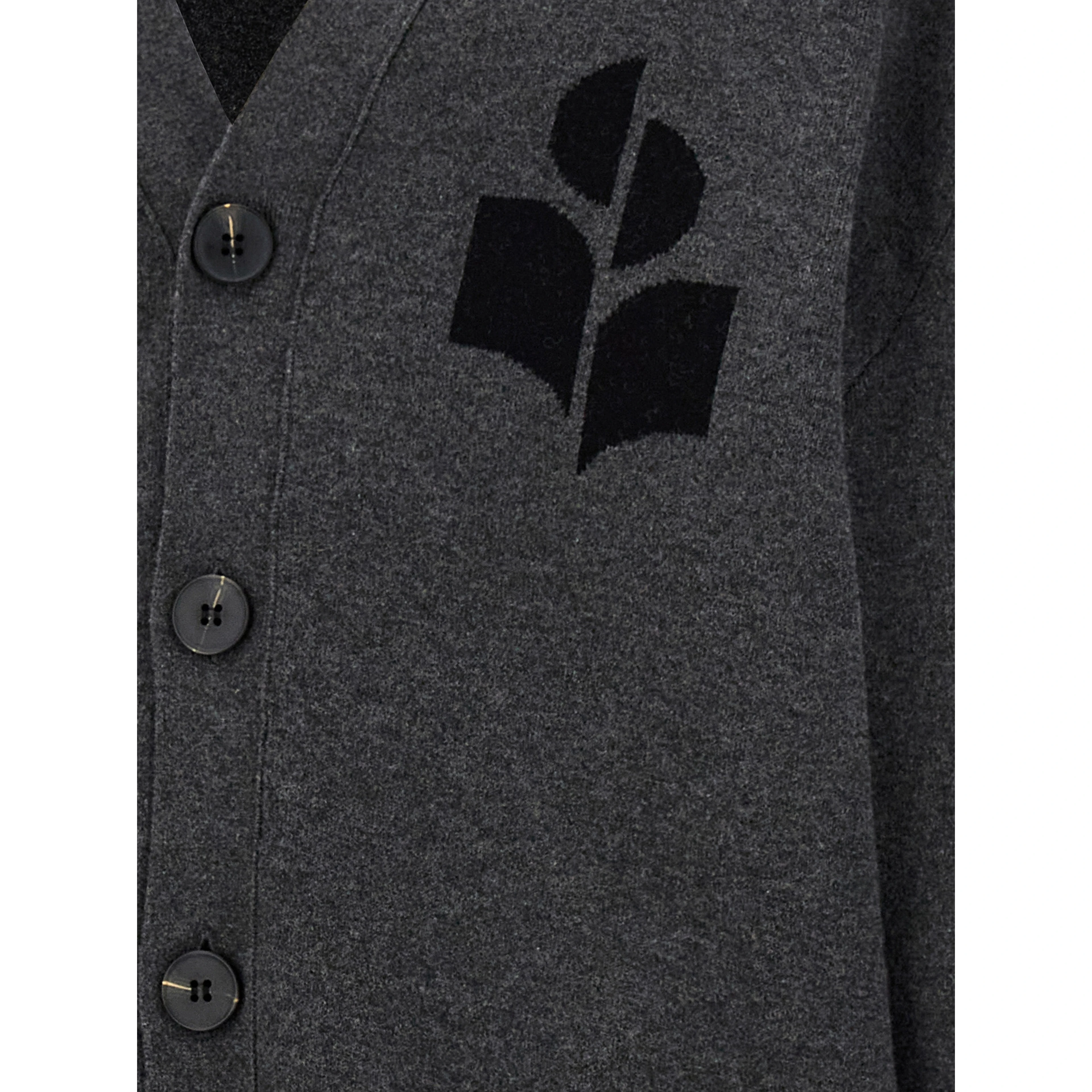 Gray Cotton Cardigan