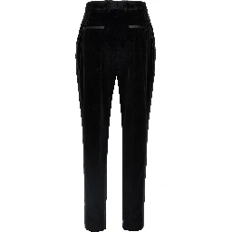 Black Cotton Dress Pants
