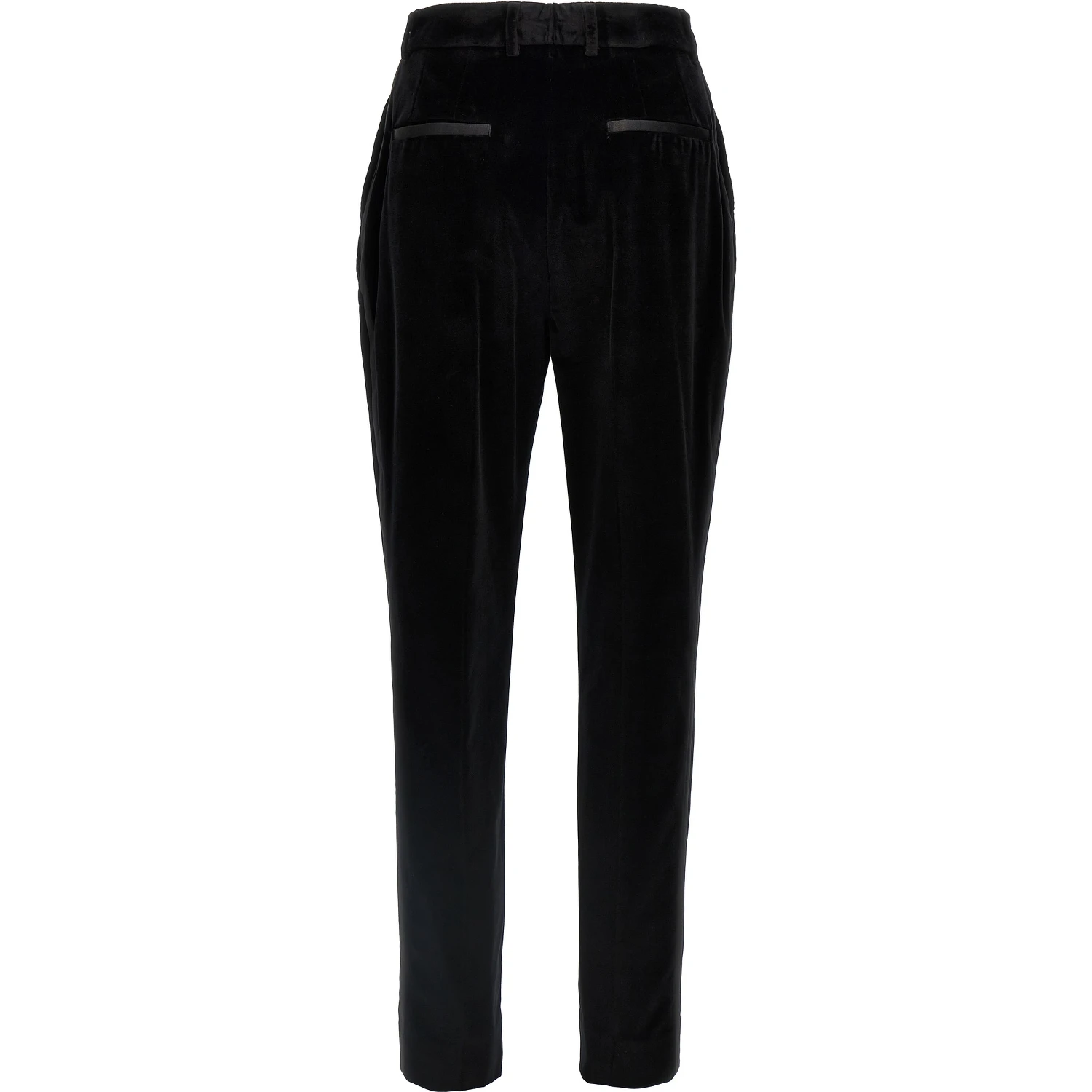 Black Cotton Dress Pants