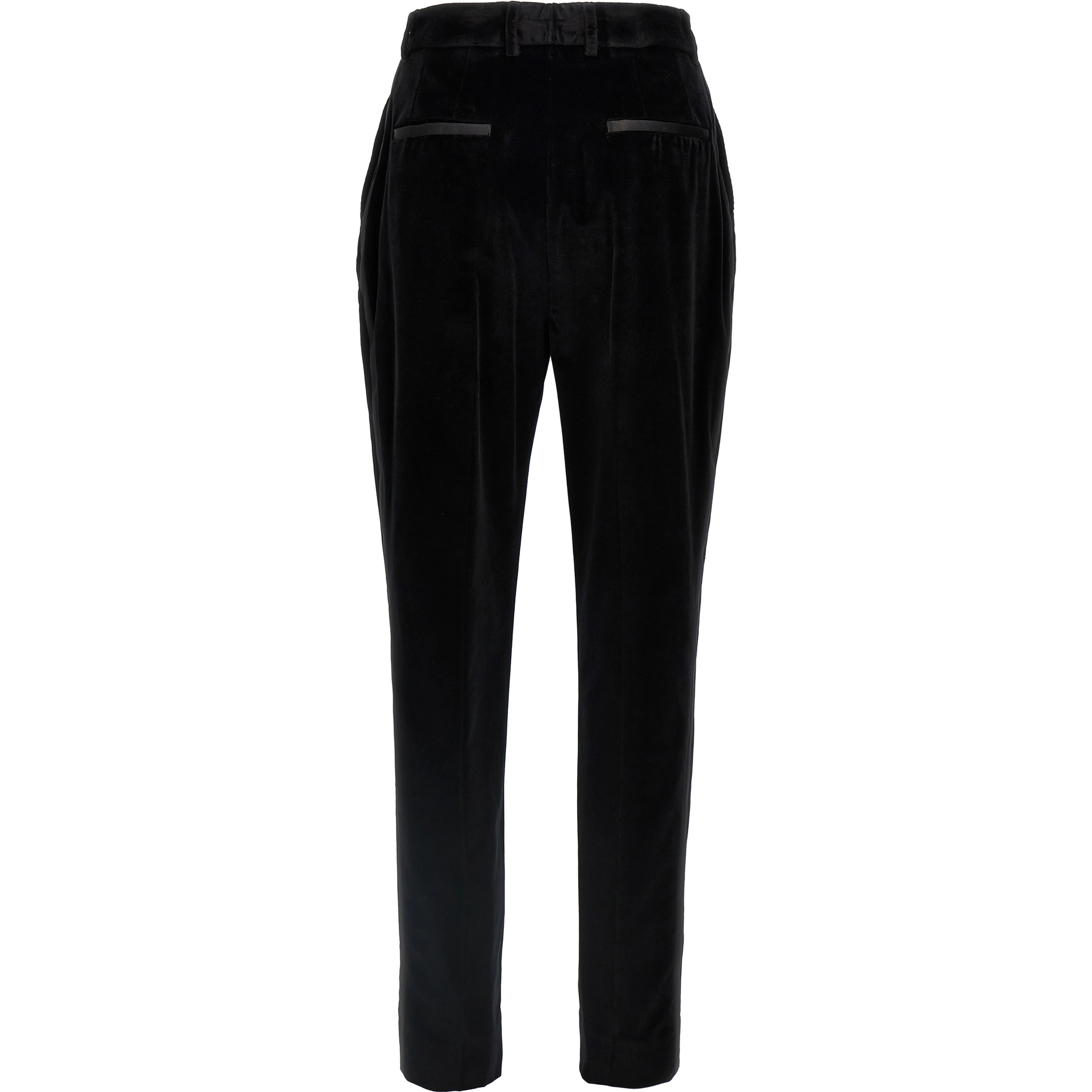 Black Cotton Dress Pants