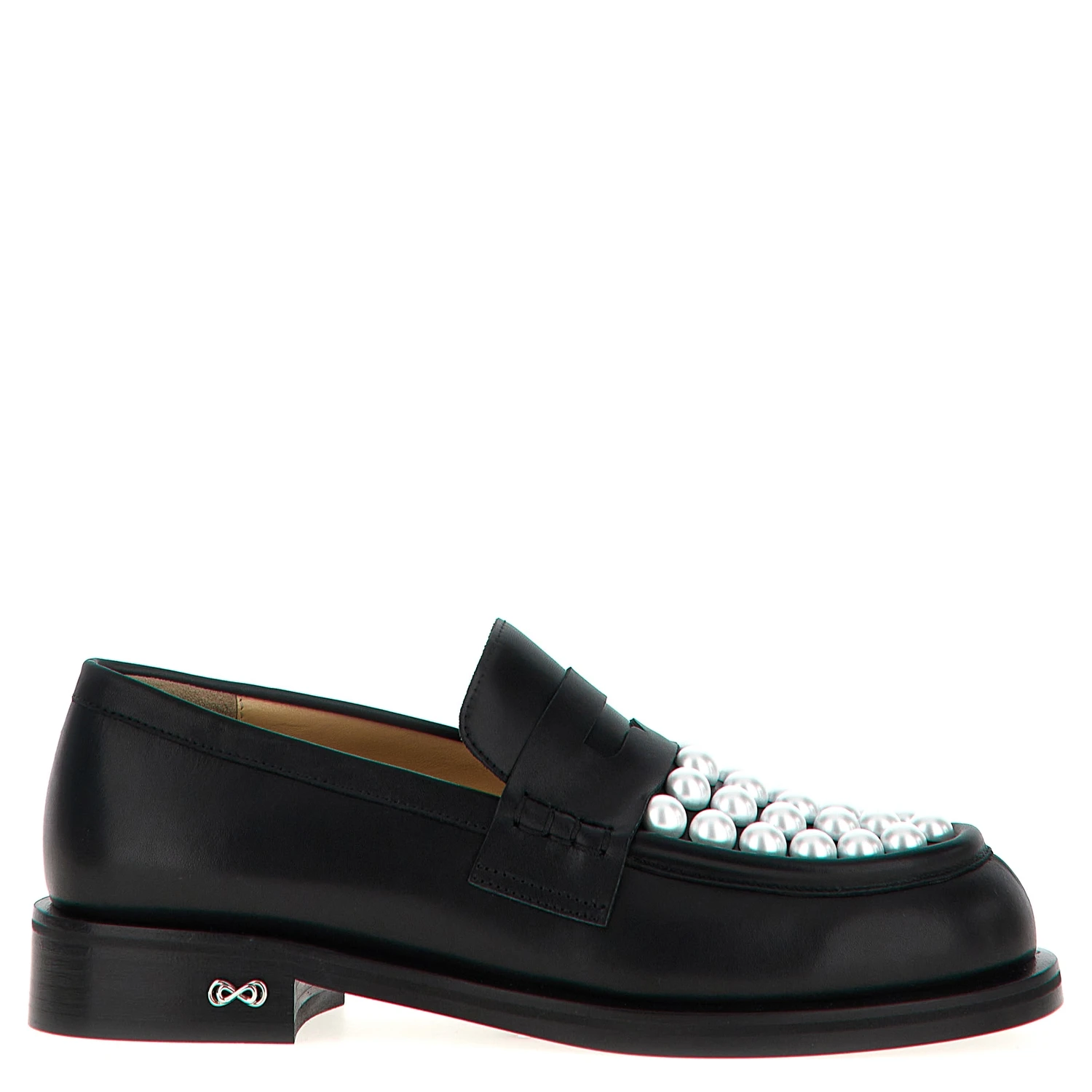 Bicolor Calfskin Slip-On Loafers