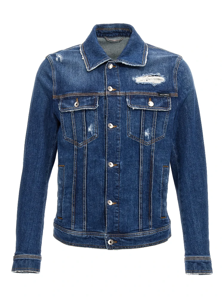 Blue Cotton Denim Jacket