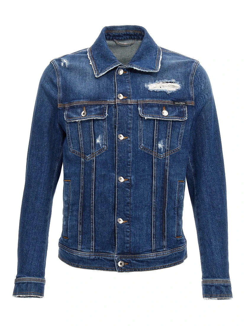 Blue Cotton Denim Jacket