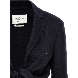 Blue Wool Full-Length Jacket