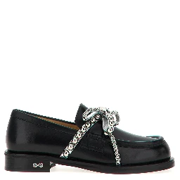 Black Leather Slip-On Loafers