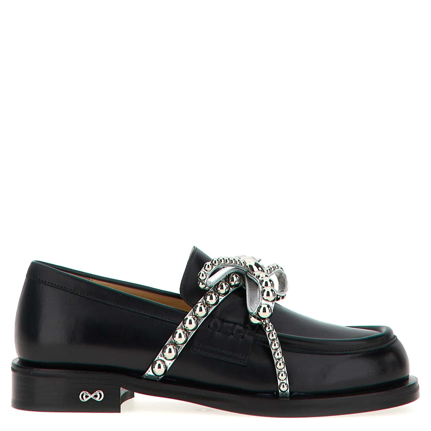 Black Leather Slip-On Loafers