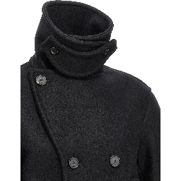 Black Virgin Wool Coat