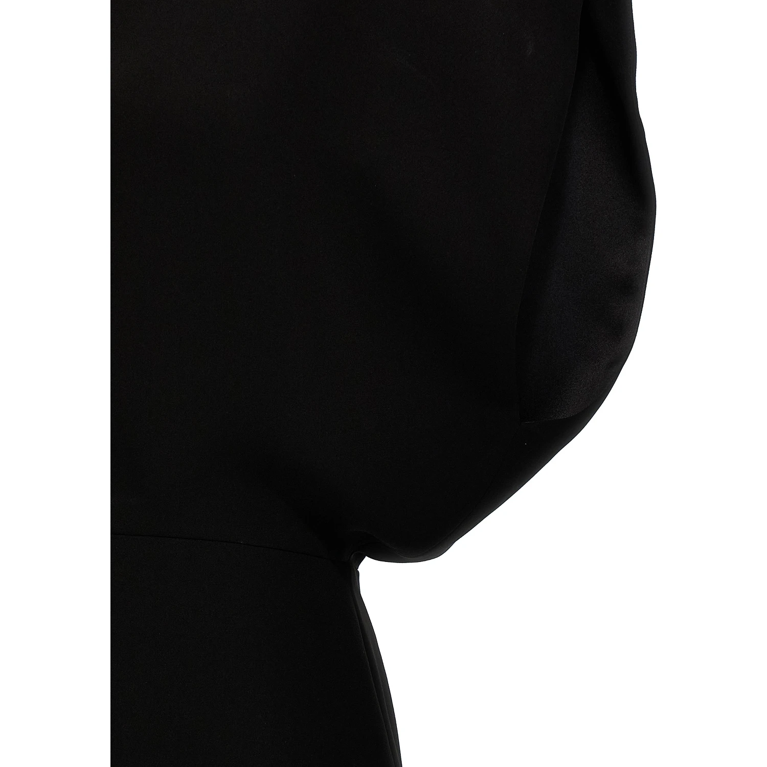 Black Triacetate Short Dress