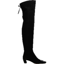 Black Goatskin Over The Knee