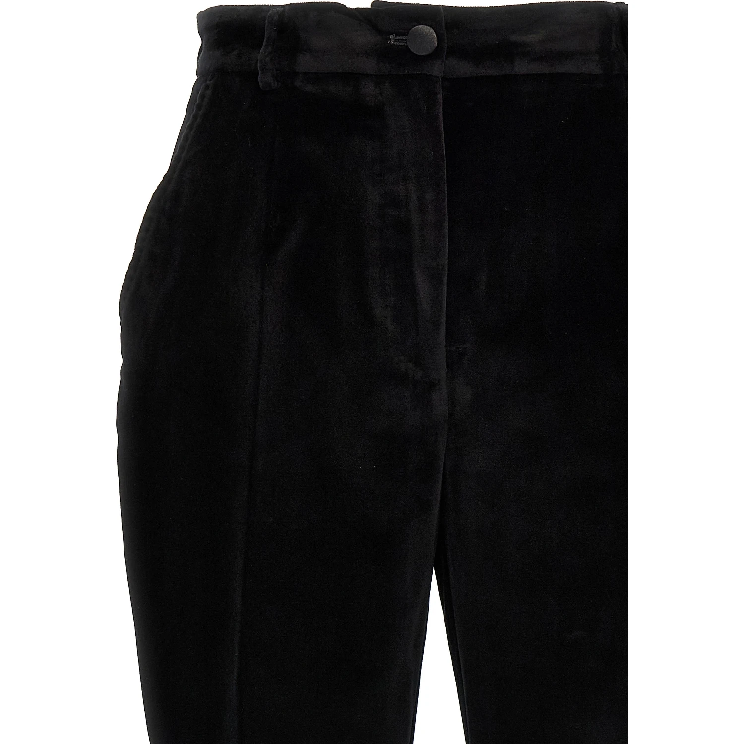 Black Cotton Dress Pants