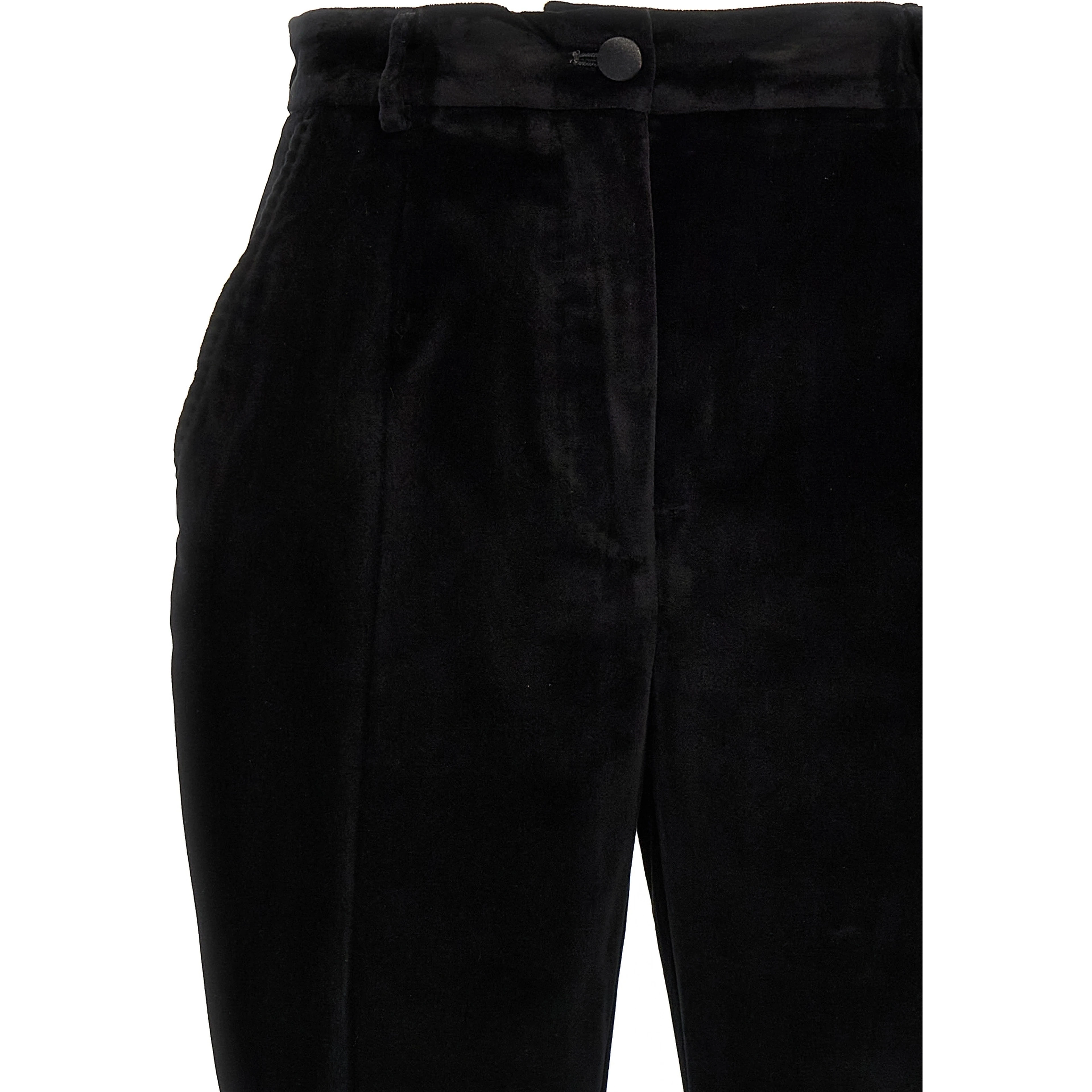 Black Cotton Dress Pants