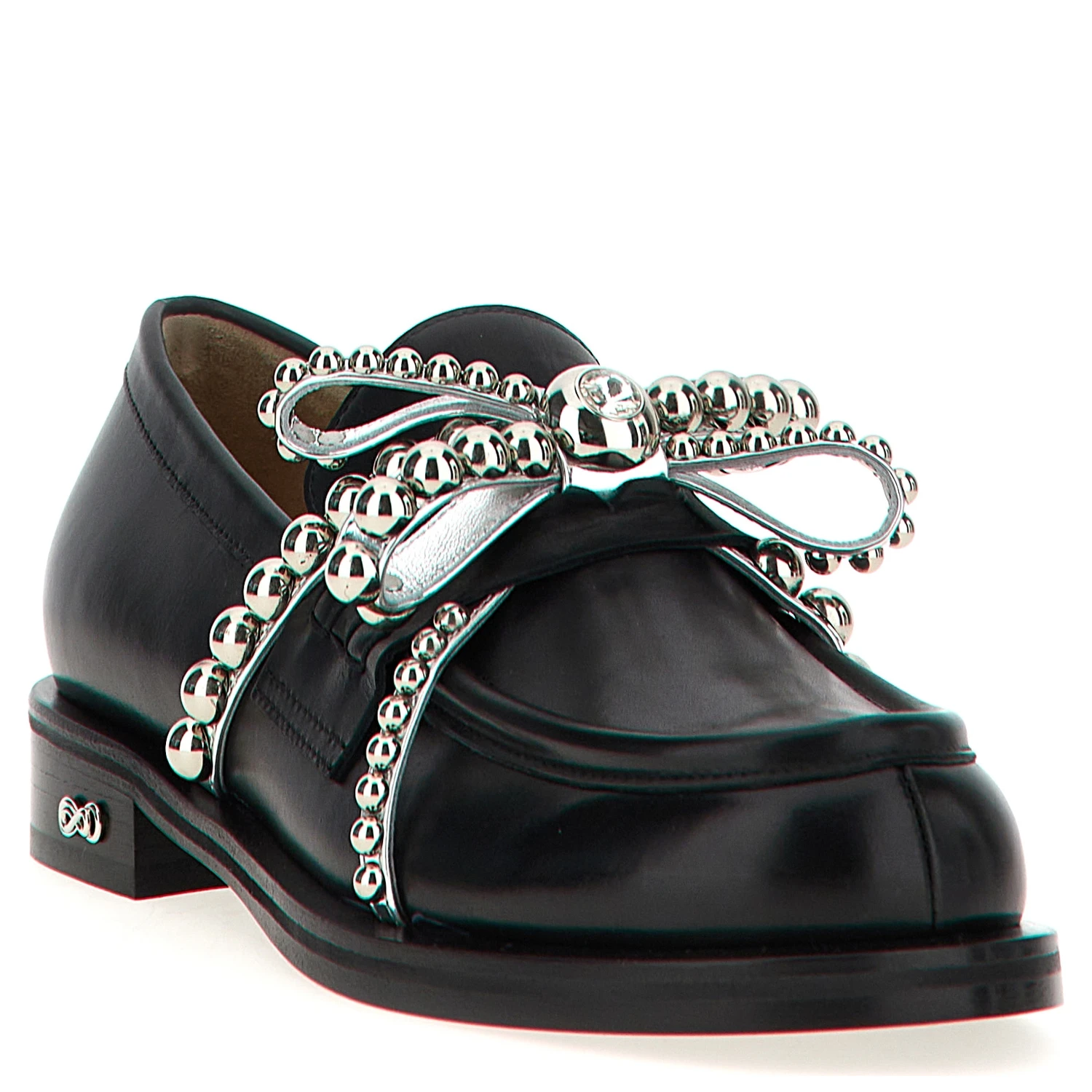 Black Leather Slip-On Loafers