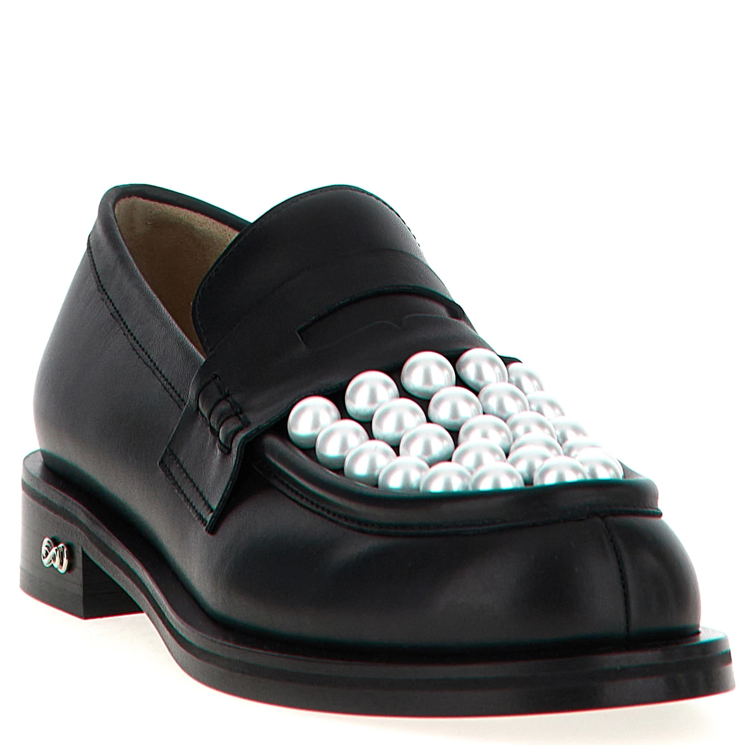 Bicolor Calfskin Slip-On Loafers