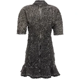 Black Cotton Short Dress