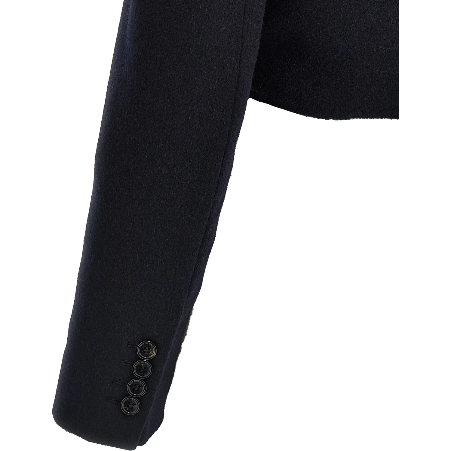 Blue Wool Full-Length Jacket