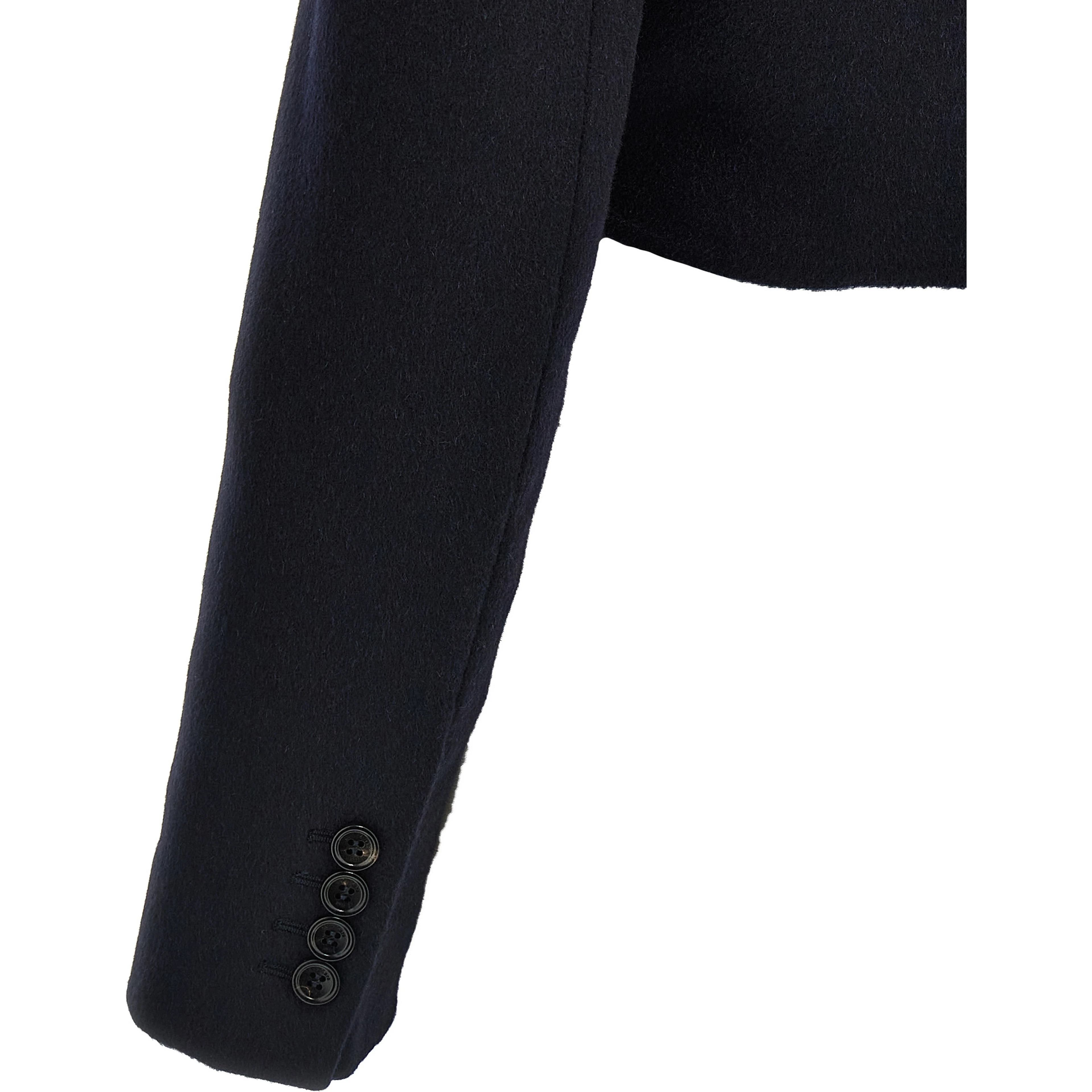 Blue Wool Full-Length Jacket