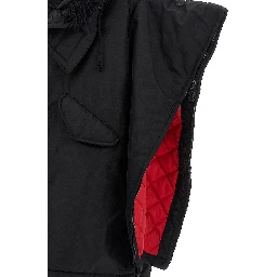 Black Nylon Full-Length Jacket