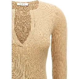 Beige Silk Cardigan