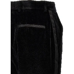 Black Cotton Dress Pants