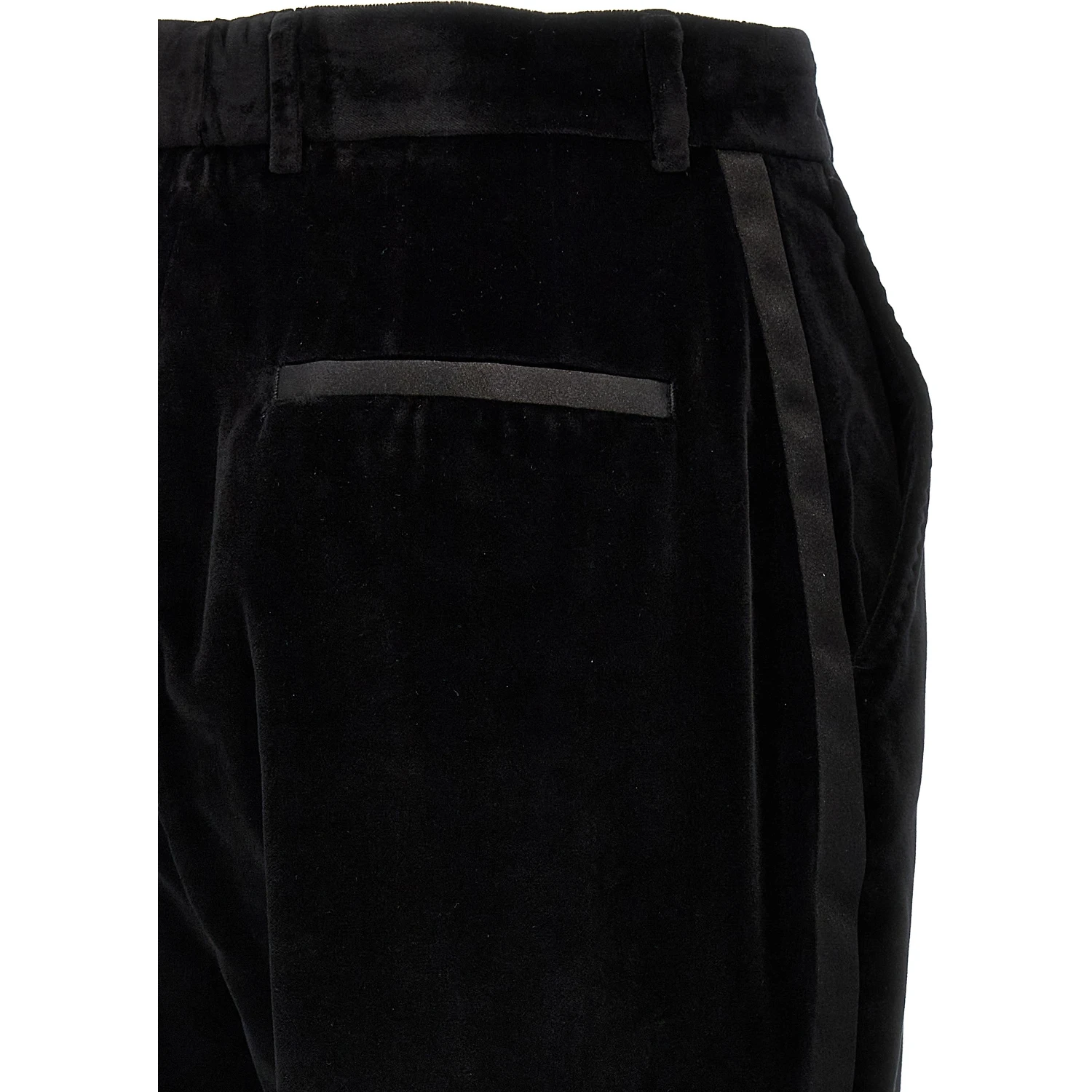 Black Cotton Dress Pants