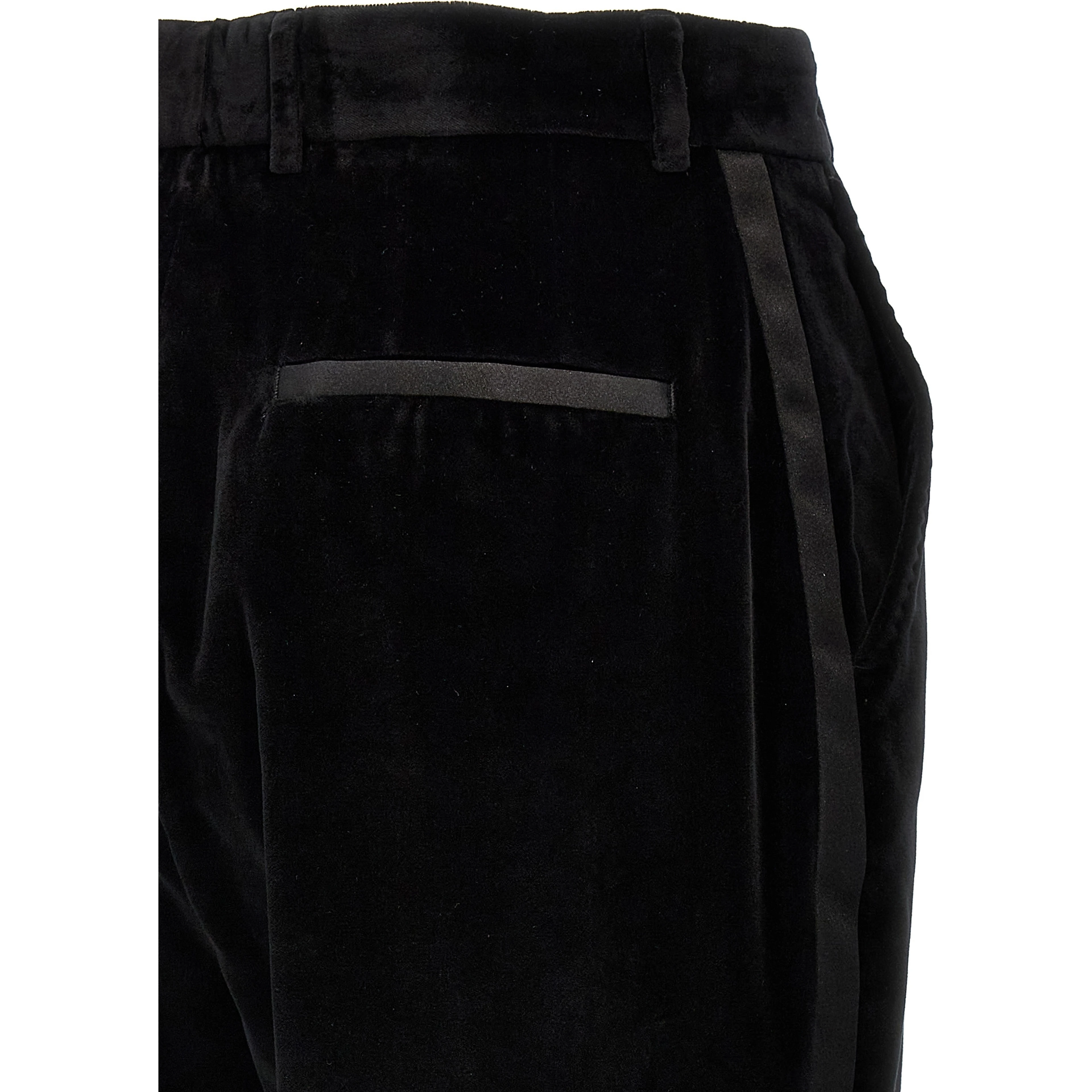 Black Cotton Dress Pants