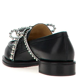 Black Leather Slip-On Loafers