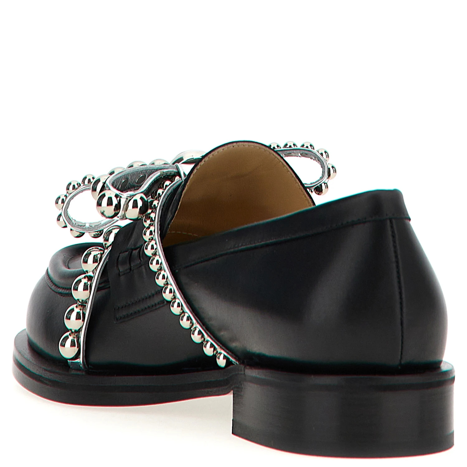 Black Leather Slip-On Loafers