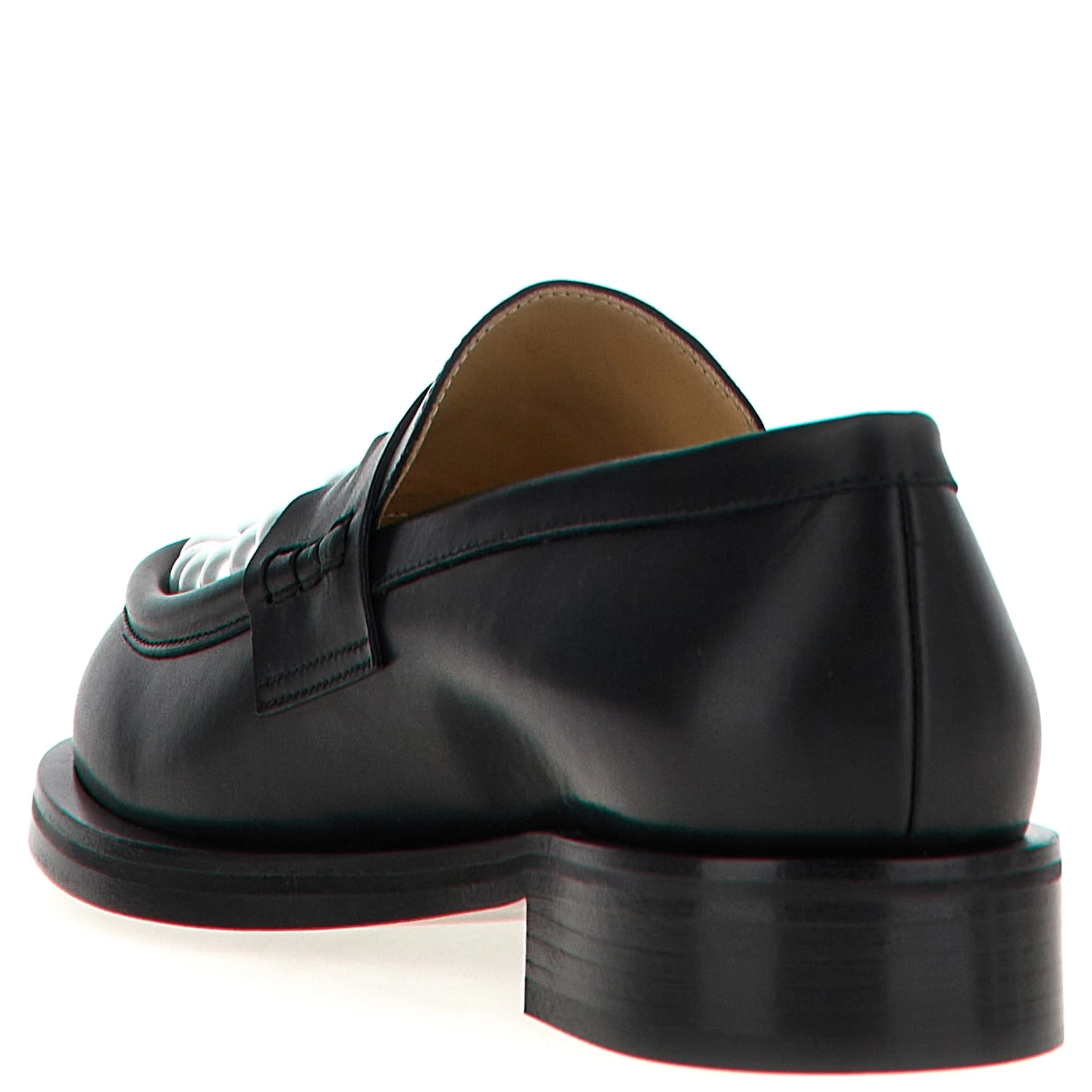 Bicolor Calfskin Slip-On Loafers