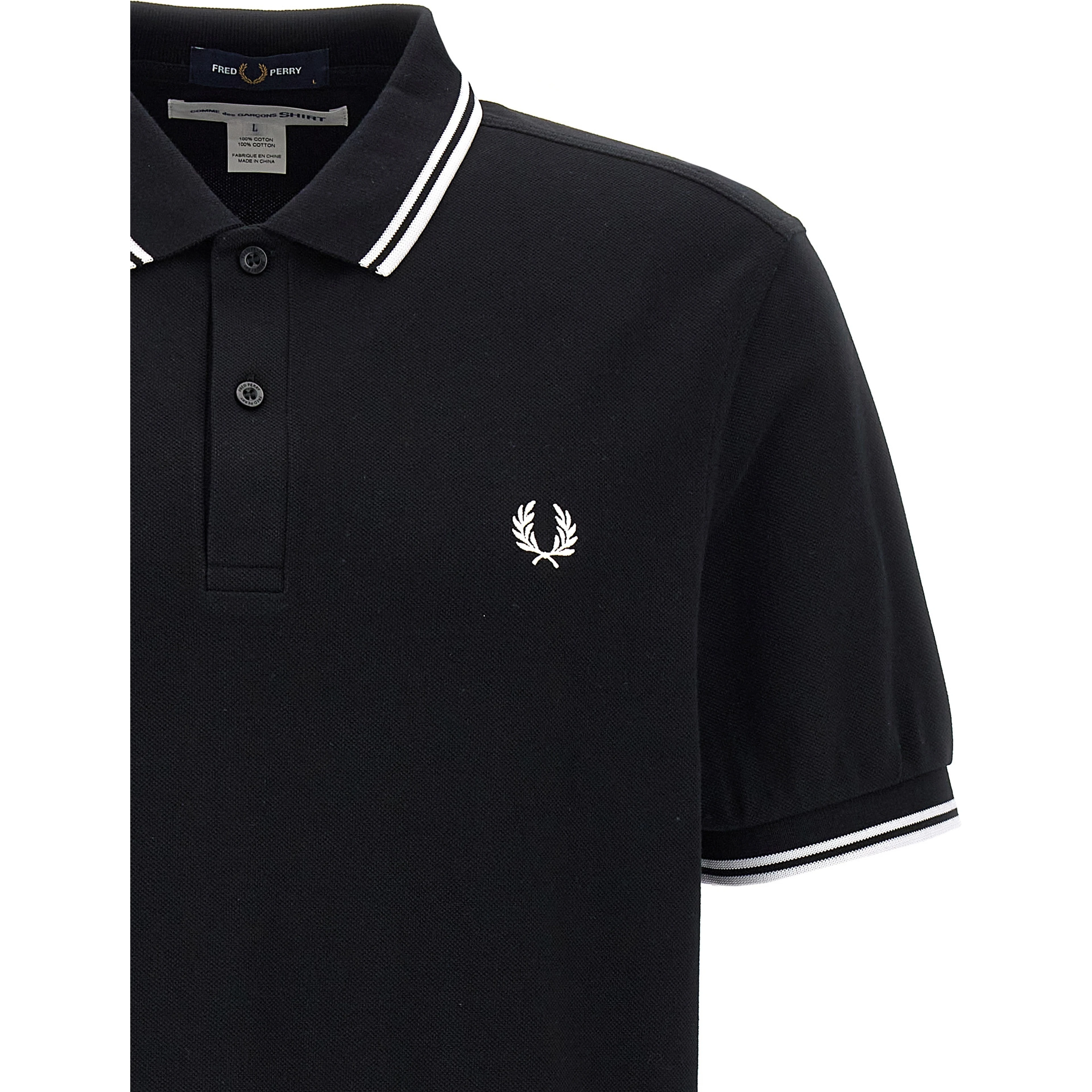Bicolor Cotton Polo Shirt