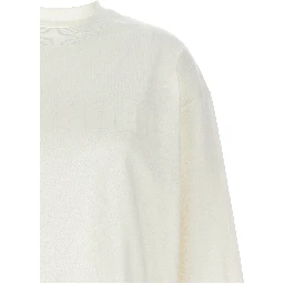White Cotton Long Sleeve T-Shirt