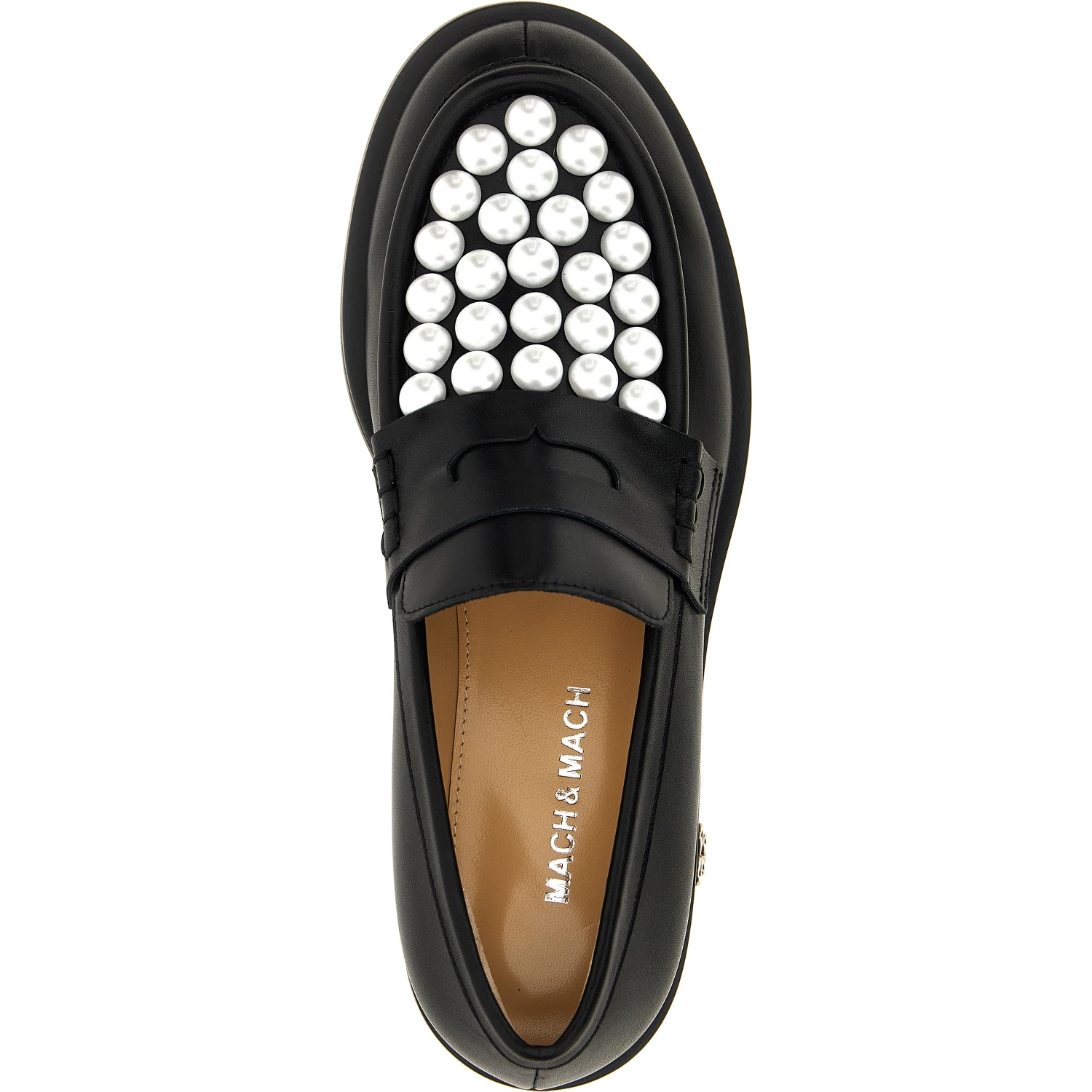 Bicolor Calfskin Slip-On Loafers