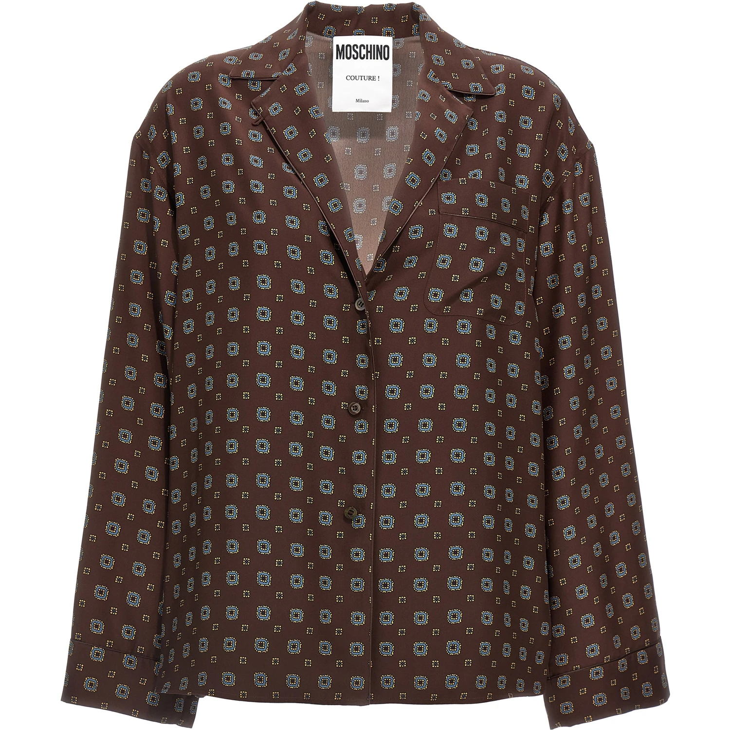Brown Silk Blouse