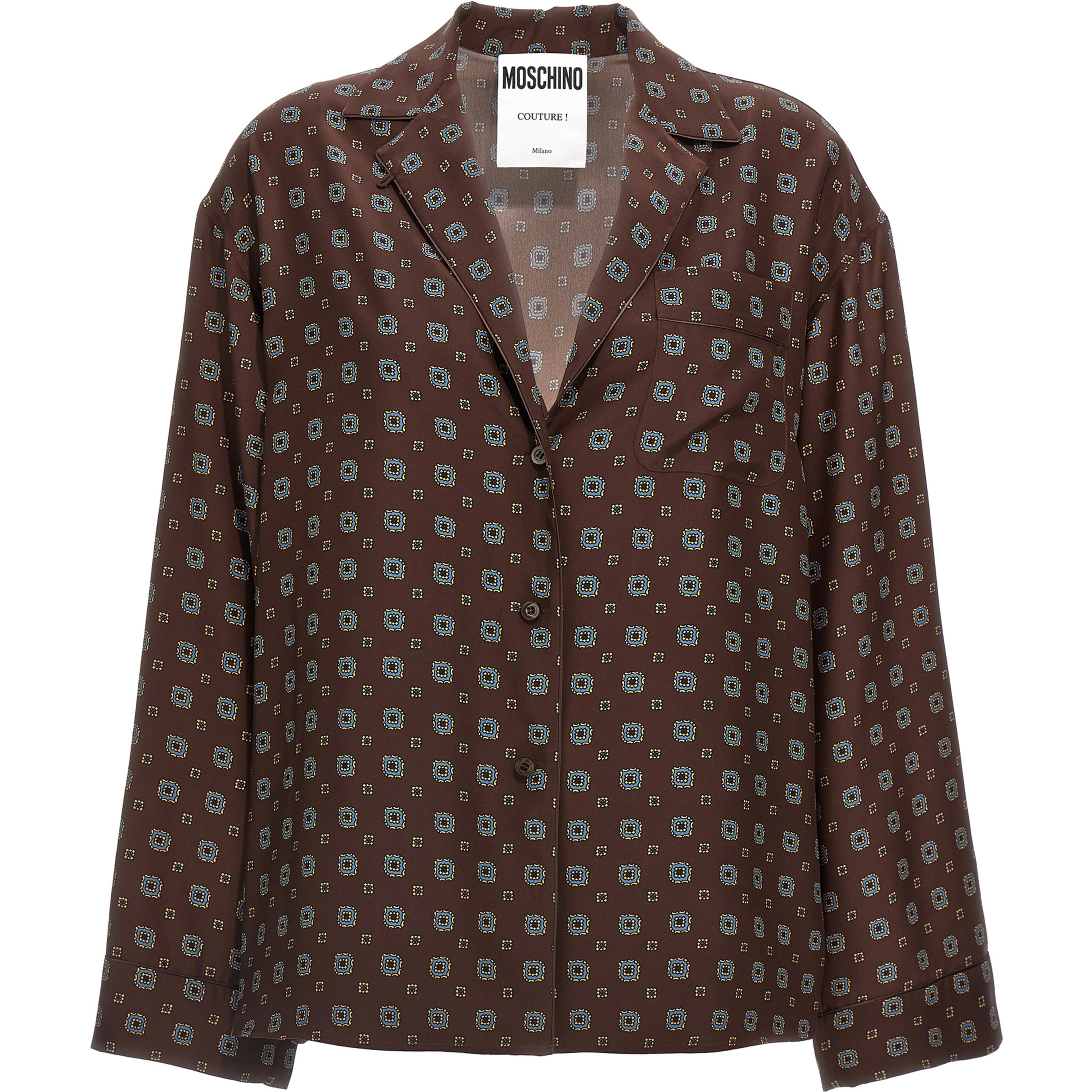 Brown Silk Blouse