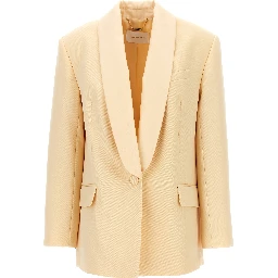 Beige Wool Blazer