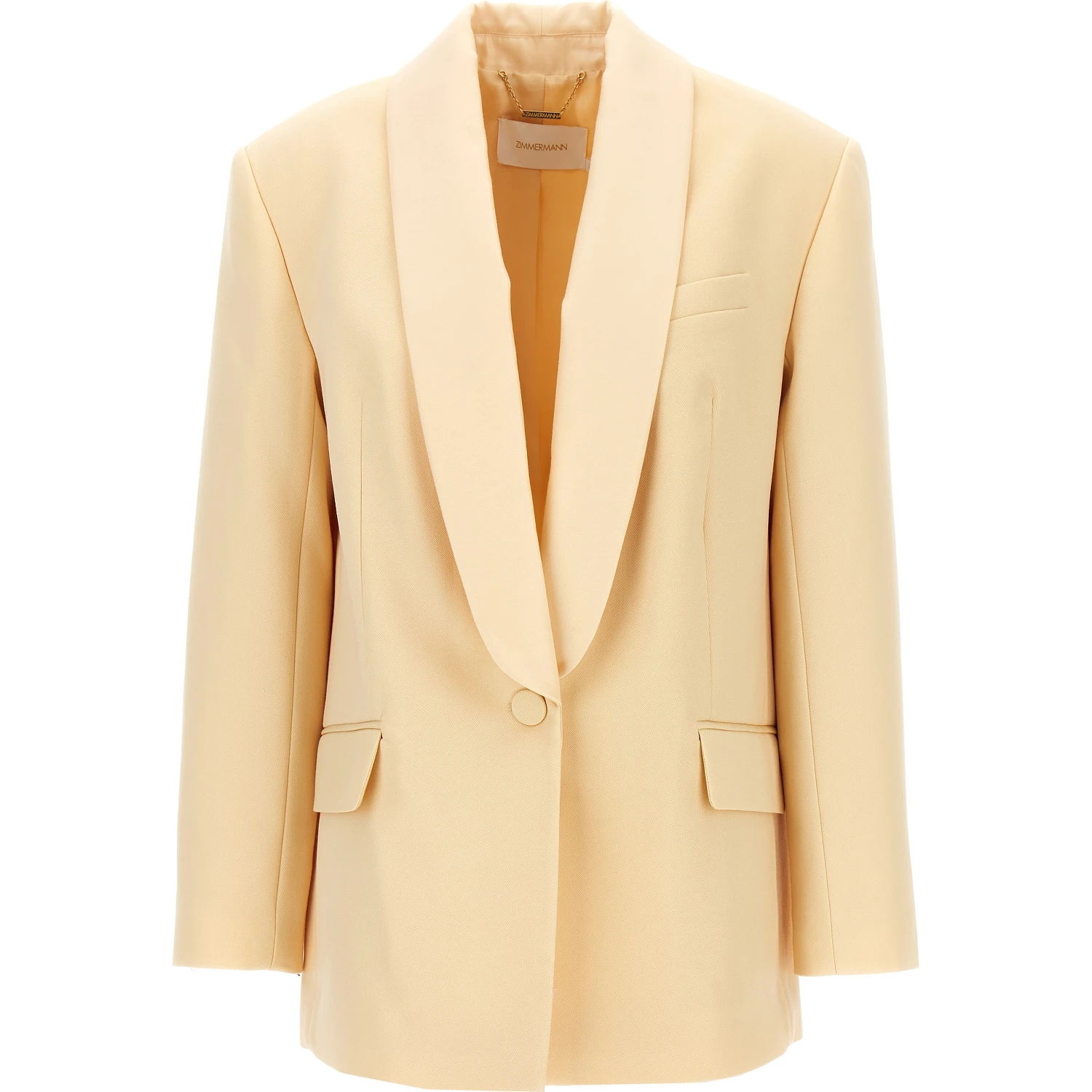 Beige Wool Blazer