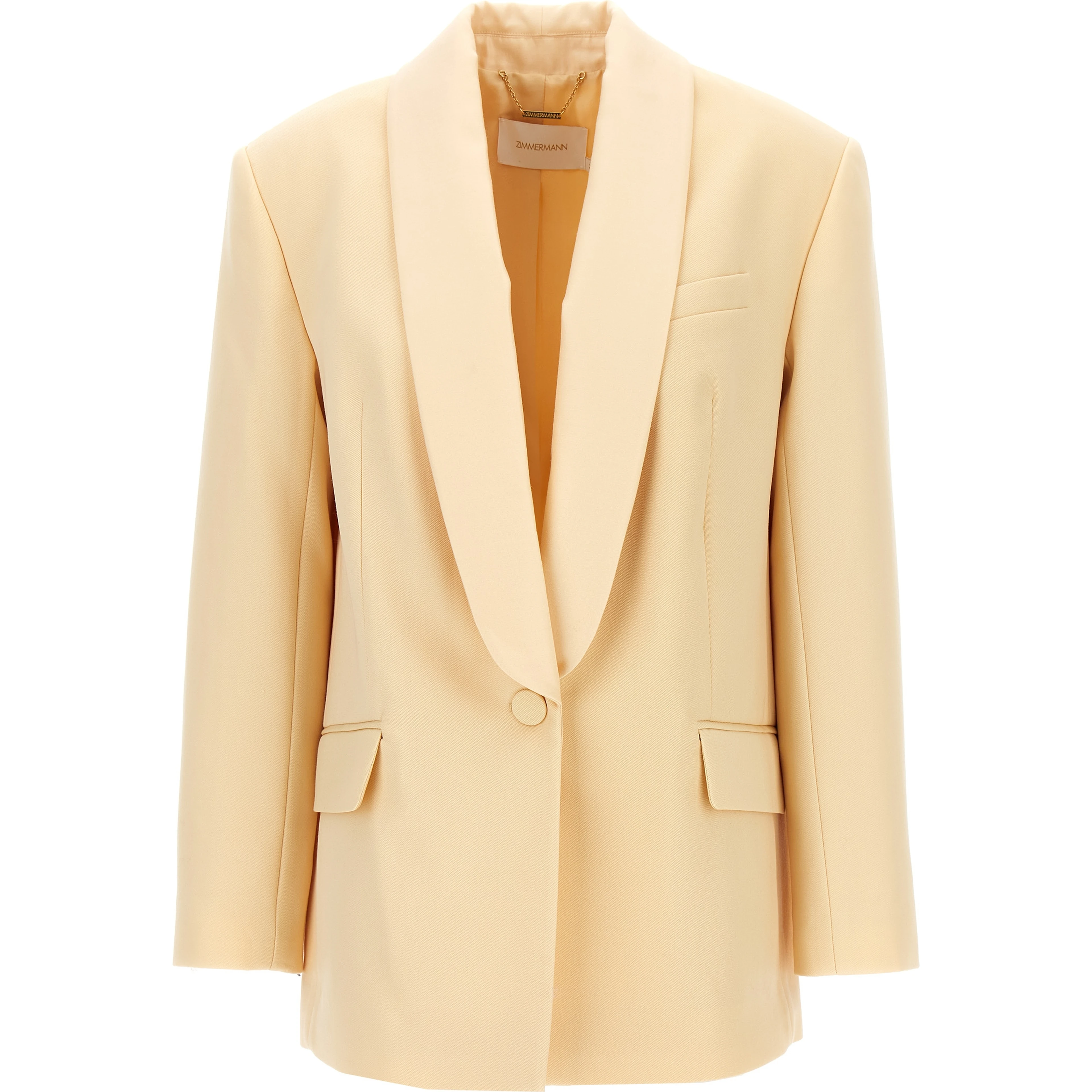 Beige Wool Blazer