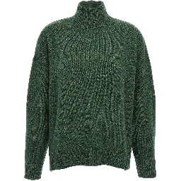 Bicolor Wool Cardigan