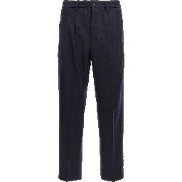 Blue Wool Dress Pants
