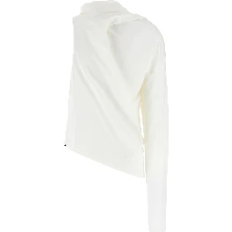 White Cotton Long Sleeve T-Shirt