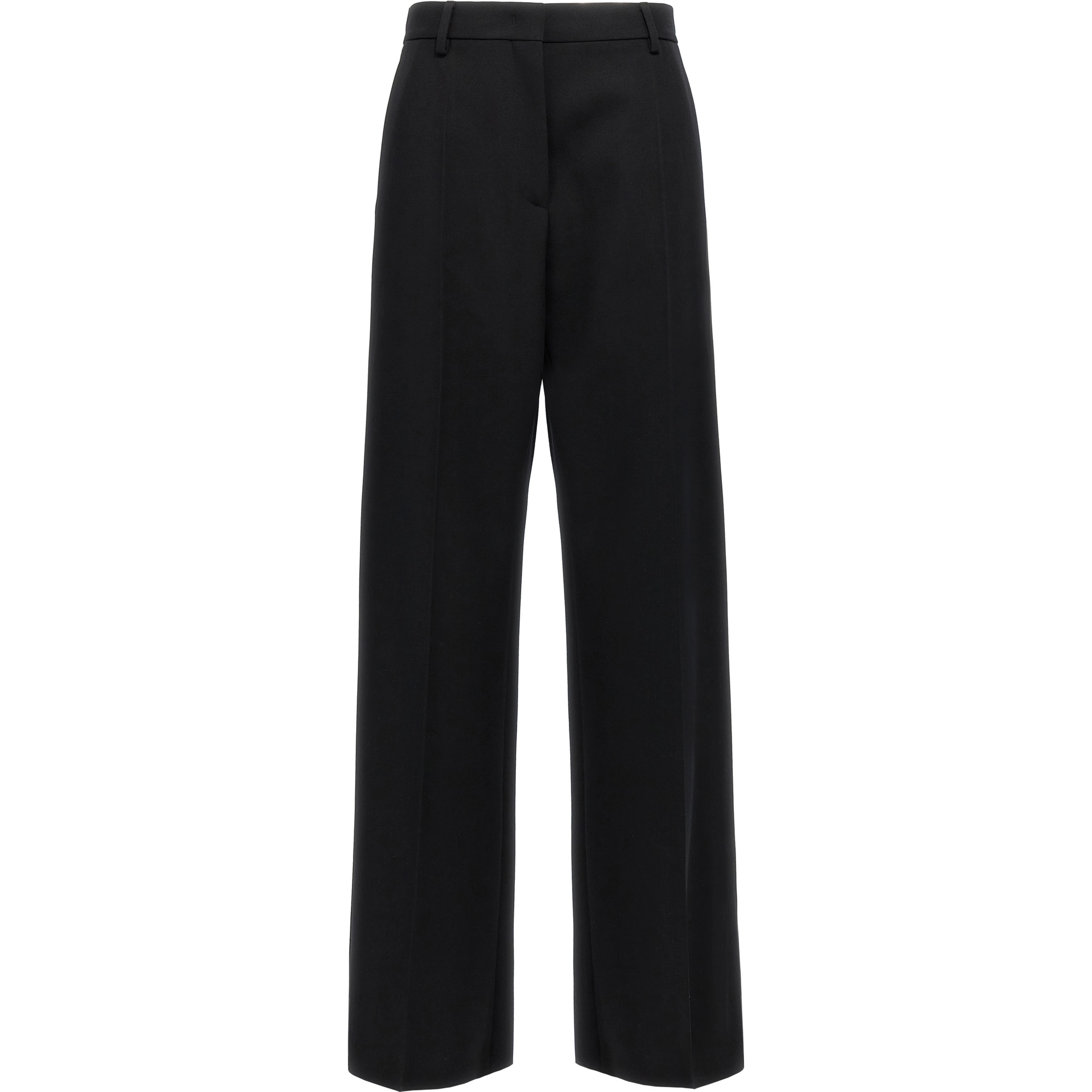 Black Virgin Wool Dress Pants