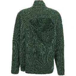 Bicolor Wool Cardigan