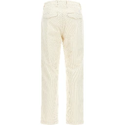 White Cotton Casual Pants