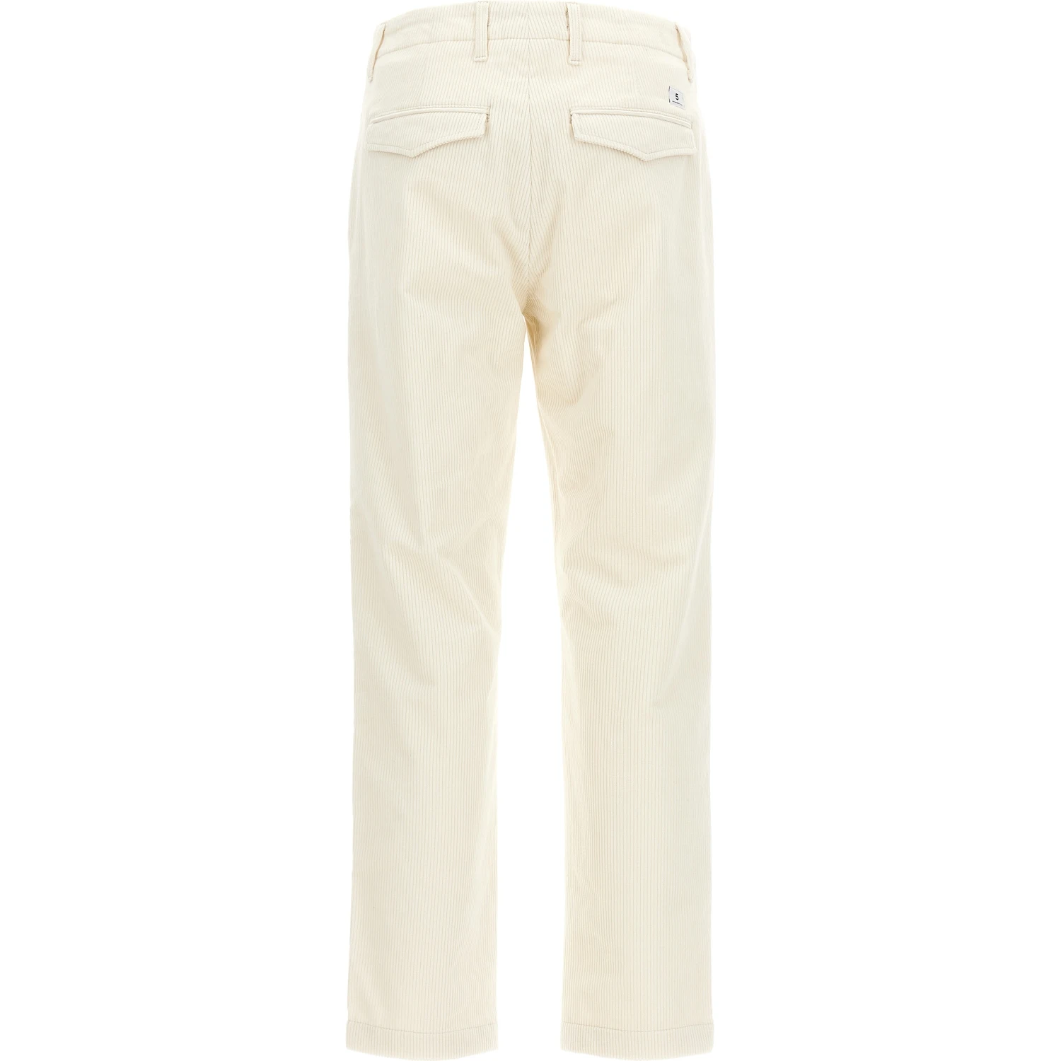 White Cotton Casual Pants