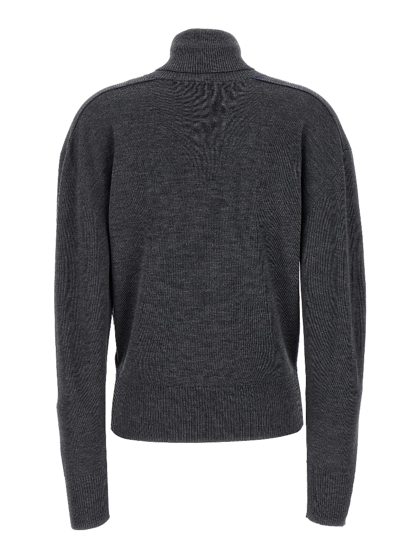 Gray Wool Cardigan